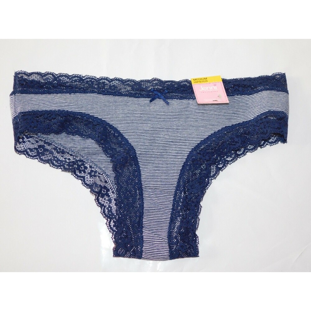Jenni Women's Hipster Panties Navy Size Medium Panty New